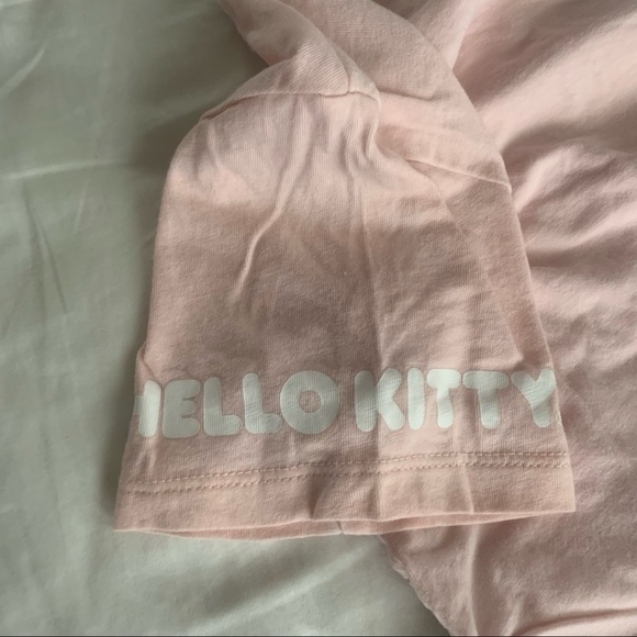 Pink Hello Kitty Drawstring Crop Top - Picture 3 of 4